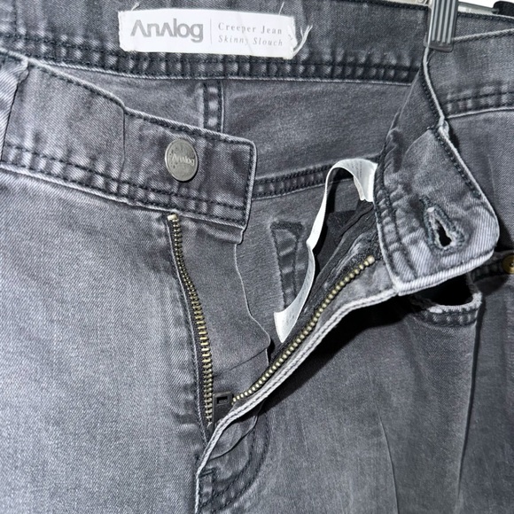 Analog Creeper Jeans Skinny Slouch Vintage Black Men’s Size 32x32 - Picture 5 of 7
